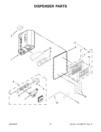 DISPENSER PARTS