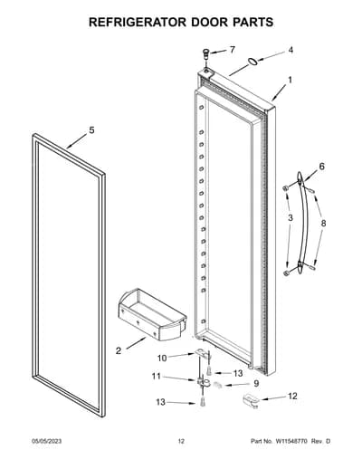REFRIGERATOR DOOR PARTS