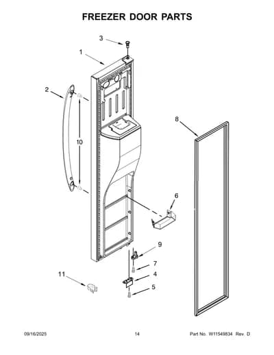 FREEZER DOOR PARTS