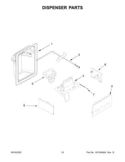 DISPENSER PARTS