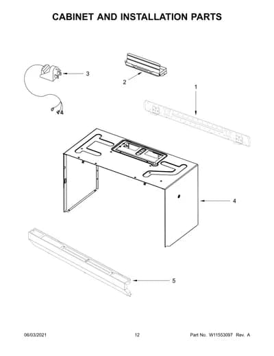 CABINET AND INSTALLATION PARTS
