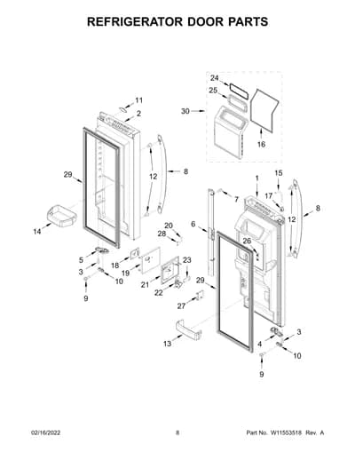 REFRIGERATOR DOOR PARTS