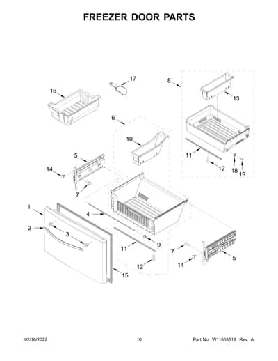 FREEZER DOOR PARTS