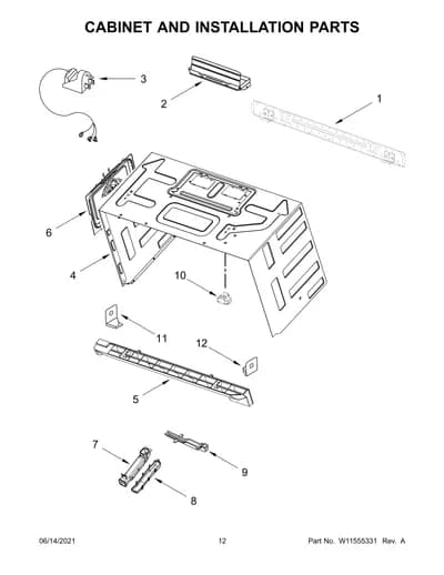 CABINET AND INSTALLATION PARTS