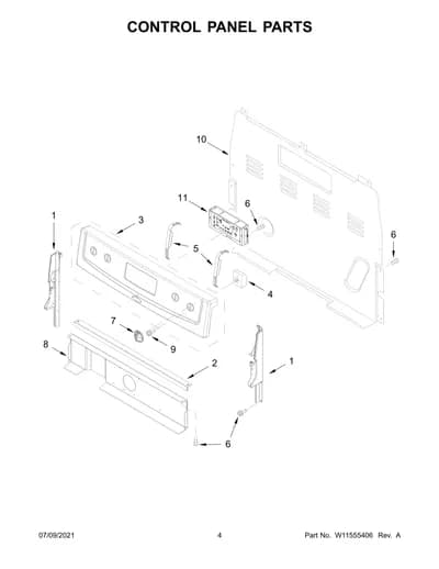 CONTROL PANEL PARTS