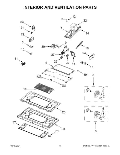 INTERIOR AND VENTILATION PARTS