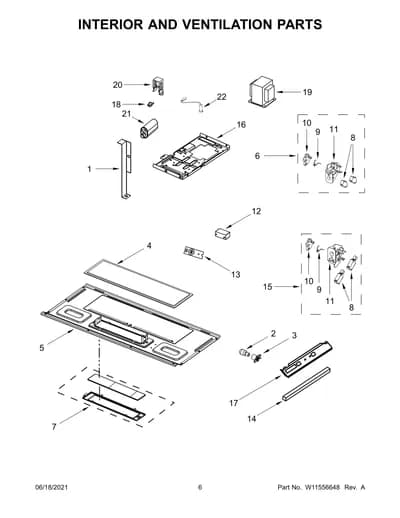 INTERIOR AND VENTILATION PARTS