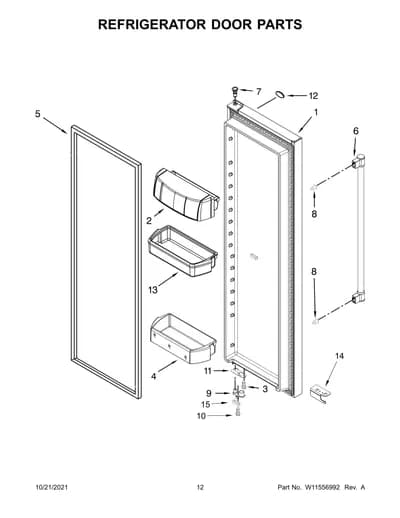 REFRIGERATOR DOOR PARTS