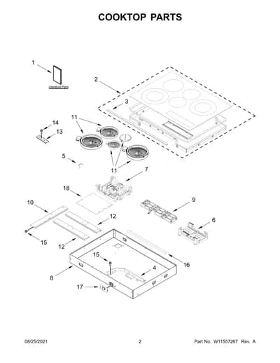 COOKTOP PARTS