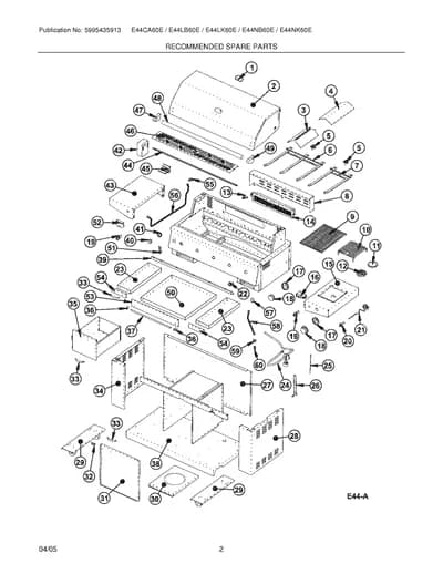 RECOMMENDED SPARE PARTS