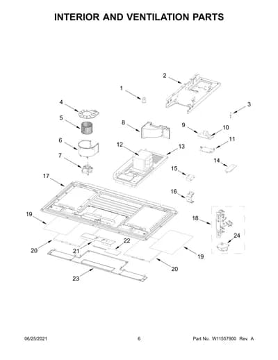INTERIOR AND VENTILATION PARTS