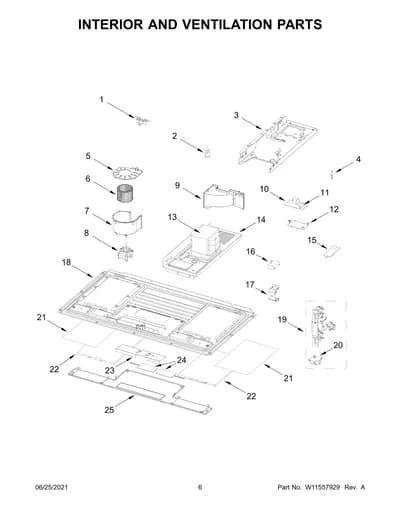INTERIOR AND VENTILATION PARTS