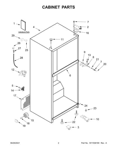 CABINET PARTS