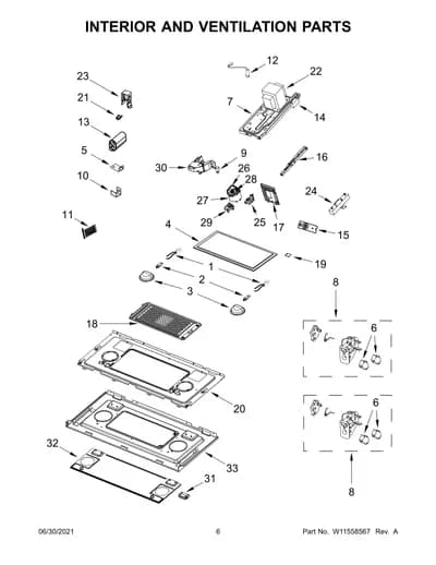 INTERIOR AND VENTILATION PARTS
