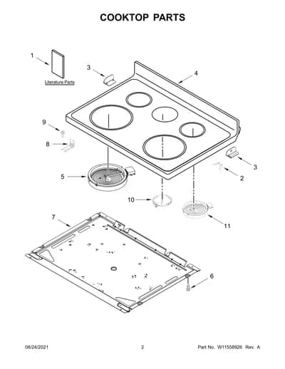 COOKTOP PARTS