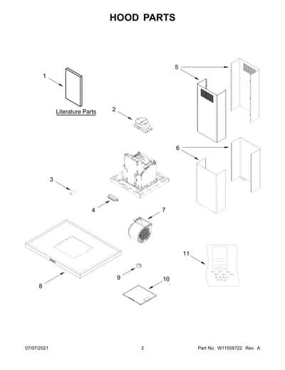 HOOD PARTS