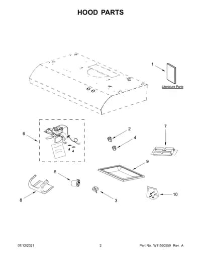 HOOD PARTS