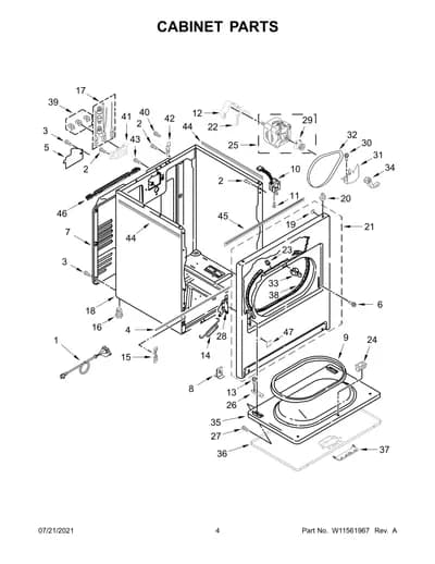 CABINET PARTS
