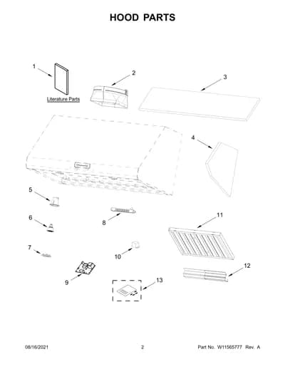 HOOD PARTS