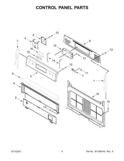 CONTROL PANEL PARTS