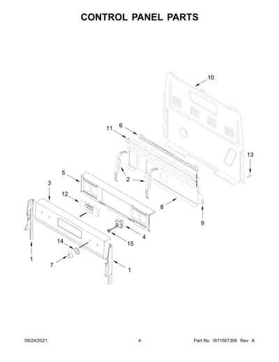 CONTROL PANEL PARTS