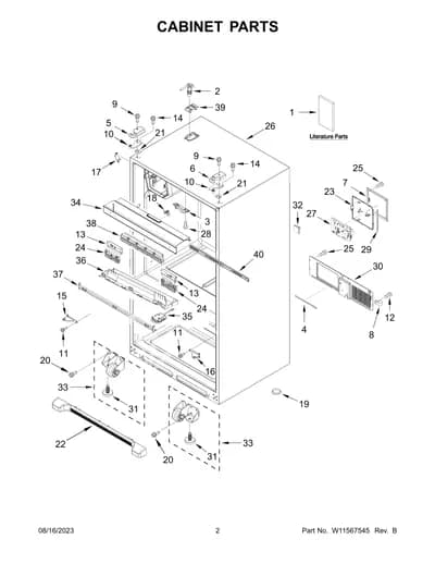 CABINET PARTS