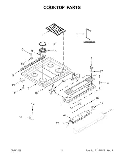COOKTOP PARTS