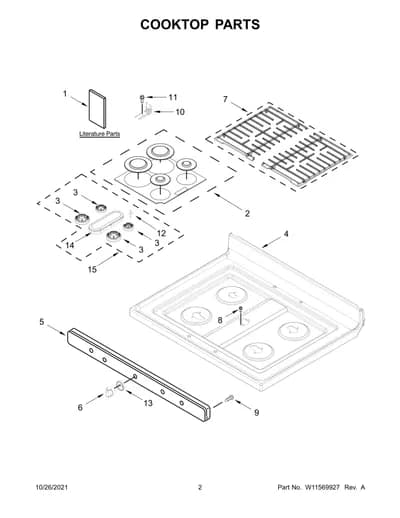 COOKTOP PARTS