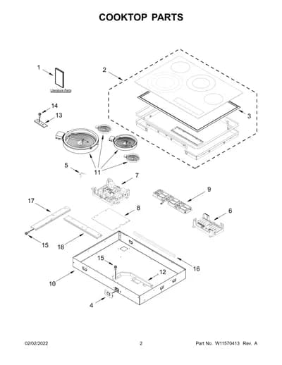 COOKTOP PARTS
