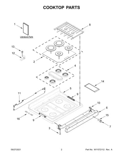 COOKTOP PARTS
