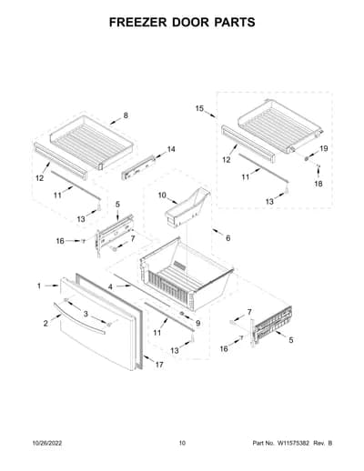 FREEZER DOOR PARTS