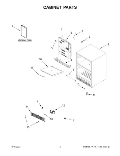 CABINET PARTS