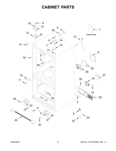 CABINET PARTS