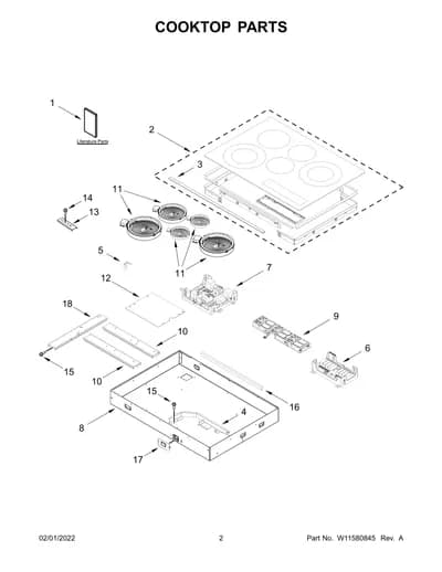 COOKTOP PARTS
