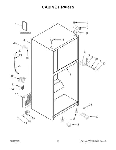 CABINET PARTS
