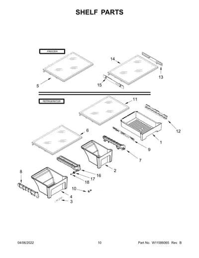 SHELF PARTS