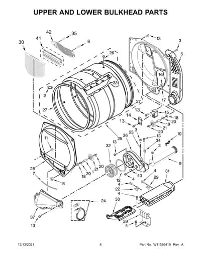 UPPER AND LOWER BULKHEAD PARTS