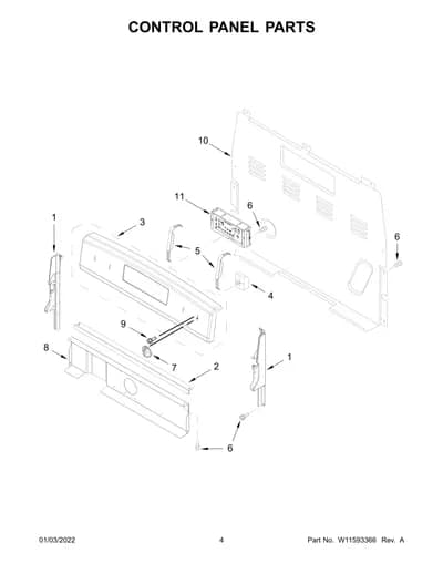 CONTROL PANEL PARTS