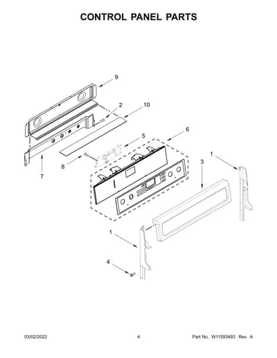 CONTROL PANEL PARTS