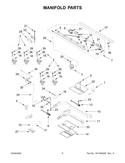 MANIFOLD PARTS