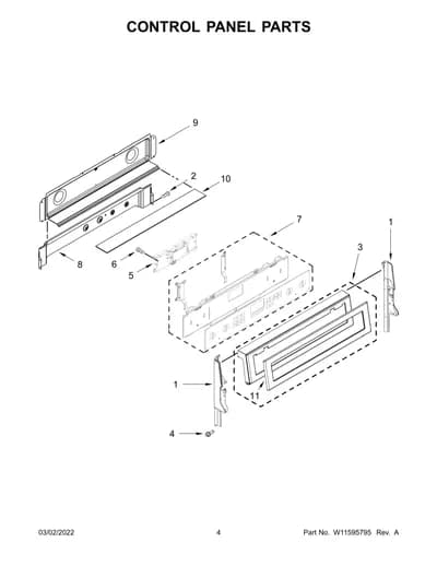 CONTROL PANEL PARTS