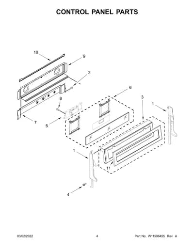 CONTROL PANEL PARTS
