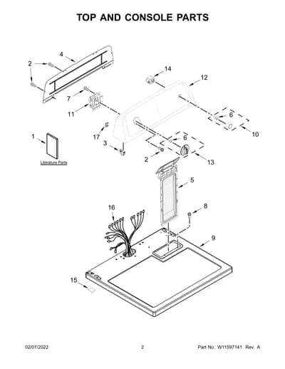 TOP AND CONSOLE PARTS