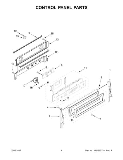 CONTROL PANEL PARTS
