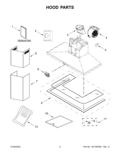 HOOD PARTS