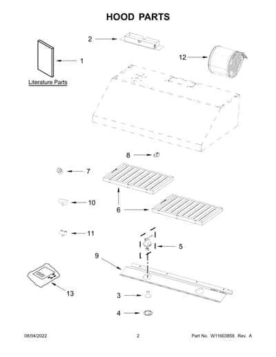HOOD PARTS