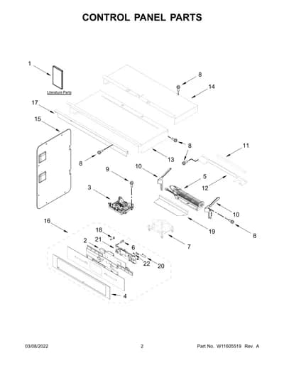 CONTROL PANEL PARTS