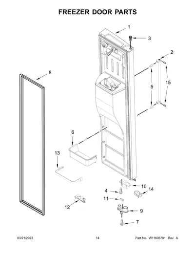 FREEZER DOOR PARTS