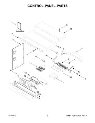 CONTROL PANEL PARTS