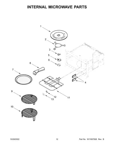 INTERNAL MICROWAVE PARTS